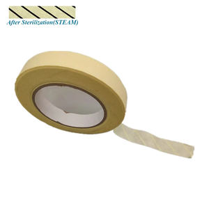 Nastri dell'indicatore dello sterilizzatore a vapore chimico del rotolo del nastro dell'indicatore di sterilizzazione medica certificato ISO - Product Image 4