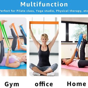 Bandas de Resistencia de Yoga Resistentes, Ligeras, de TPE, Equipo de Gimnasio para Mujeres, para Entrenamiento de Glúteos, Brazos, Piernas, Pecho y Abdomen - Product Image 5