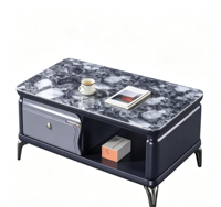 Table basse et meuble TV modernes en bois de haute qualité, très demandés, avec rangement pour salon
