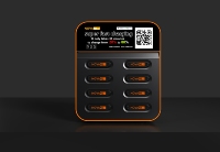 Station de partage de batteries externes pour hall d'hôtel |   Borne de recharge rapide 4G WiFi à 8 emplacements avec écran