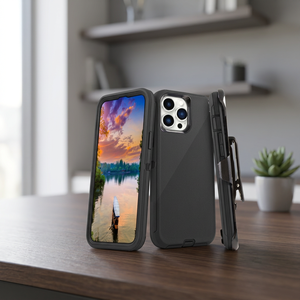 เคสโทรศัพท์ป้องกันการกระแทกทุกรอบพร้อมคลิปหนีบเข็มขัดสำหรับรุ่น D0100HP1Q4V - Product Image 3
