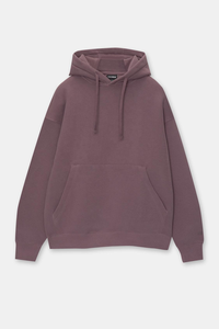 Sweat à capuche surdimensionné pour homme en polaire thermique violet lilas français, avec poche cache-oreilles haute densité et col à capuche – Taille XL, prix de gros - Product Image 5