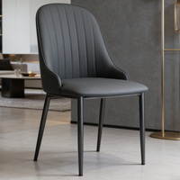 Chaise de salle à manger rembourrée de style moderne et luxueux, chaise d'appoint confortable pour la maison, l'hôtel et la restauration, mobilier d'intérieur