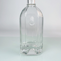 Fabrication de bouteilles en verre de haute qualité 100ml 200ml 500ml 750ml bouteilles en verre de liqueur brandy vodka whisky gin