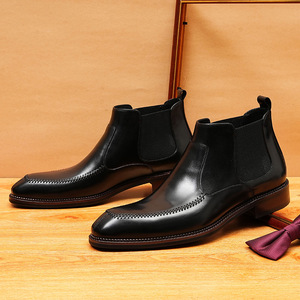 Zapatos Mocasines Italianos Retro con Patrón de Patchwork, de Cuero Genuino, Cómodos, Versátiles, con Borlas, para Hombre, Impermeables - Product Image 1