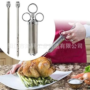 Stainless Steel Marinade Injector 304 With Three Needles For Turkey Steak <b>BBQ</b> Cooking Tool - Product Image 2