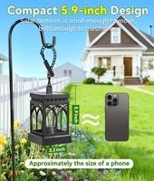 Lampes solaires LED TSINYE, étanches IP65, suspendues, pour extérieur, jardin, allumage/extinction automatique, décoratives pour cour, allée, jardin