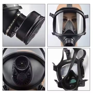 Masker gas silikon anti debu, respirator wajah penuh, masker gas anti debu, masker gas silikon - Product Image 6
