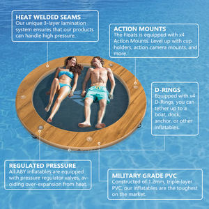 Usine OEM Taille 10 '/8'/6 'Anneau Flottant Rond Flotteur Gonflable Hamac d'Eau - Product Image 3
