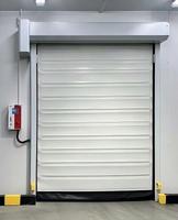 Porte à enroulement en alliage d'aluminium sur mesure, coupe-vent et insonorisée