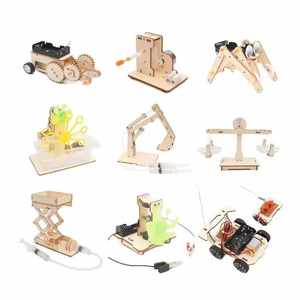 ชุดสร้างสรรค์วิทยาศาสตร์ 3 มิติ Luckykoo Diy ชุดประกอบ STEM ทำจากไม้ ใช้พลังงานแสงอาทิตย์ ของเล่น STEM สำหรับเด็ก - Product Image 2