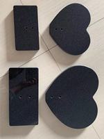 Petites plaques commémoratives en granit noir absolu