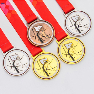 Popular DEMO Baloncesto Deporte Medalla <span class=keywords><strong>Dunk</strong></span> Estilo Deportes Medalla de aleación de zinc Medallas de oro de alta calidad Premio del campeonato de baloncesto - Product Image 1