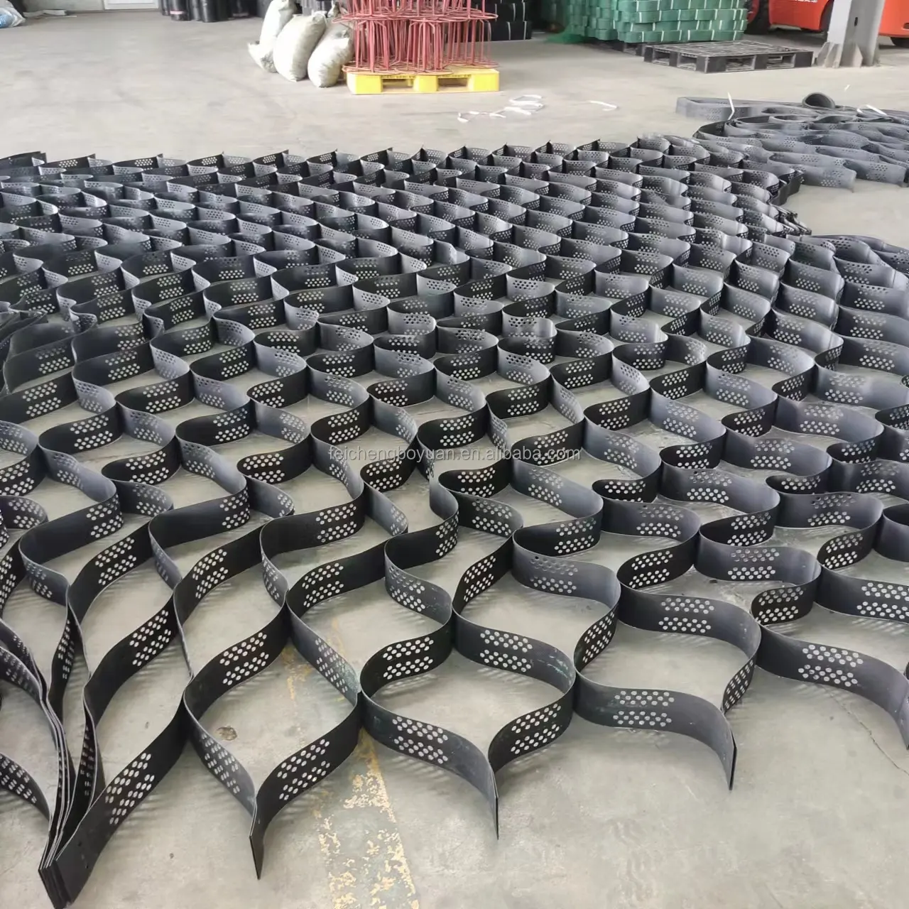 Plastic Geocel used in Road Construction Geocell Ground Grid Geocells