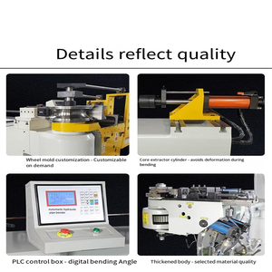 Nc automatique électrique échappement hydraulique tube tuyau cintreuse prix pour métal ms aluminium cuivre acier inoxydable carré ss - Product Image 3