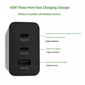 <span class=keywords><strong>Chargeur</strong></span> <span class=keywords><strong>Samsung</strong></span> 65W S25U S24+ S23 Ultra S22 Ultra Super Fast Charging <span class=keywords><strong>2</strong></span>.0 pour tablettes <span class=keywords><strong>Tab</strong></span> S10 S9 S8 S7, tête de charge rapide - Product Image 2