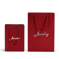 Sacs de mariage à bijoux de couleur personnalisée sacs de carton sans logo pour emballage shopping sac fourre-tout cadeau