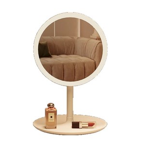 <b>Led</b> <b>Makeup</b> <b>Mirror</b> Round Tabletop With Light Portable For Girls Storage - Product Image 5