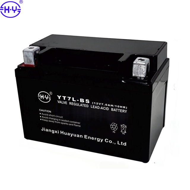 YT7-BS Sla Rechargeable Smf Sealed Maintenance Free Valve Regulated Battery 12V 7Ah Vrla F2 Sealed Motorcycle Battery