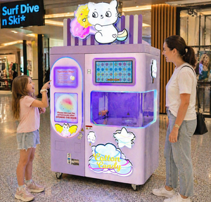 Machine à Barbe à Papa Automatique Commerciale Intelligente avec Nettoyage Automatique pour Centres Commerciaux à Fort Trafic - Product Image 1