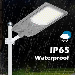 Lampe solaire tout-en-un pour route, IP65, induction radar, aluminium, LED <span class=keywords><strong>rechargeable</strong></span>, éclairage public carré intégré, éclairage solaire pour rue - Product Image 4