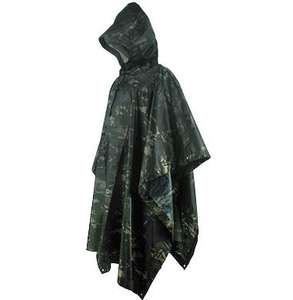 Venta al por mayor táctico 3D camuflaje traje hojas camuflaje capa sigilo traje caza Poncho desierto senderismo aventura capa - Product Image 6