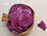 Bulk Suikervrij Zacht Gedroogd Ad 0.7Mm Plak Rood Dragon Fruit Lenig Zoet Gezond 100% Natuurlijk Prebioticum Gemaakt In Vietnam