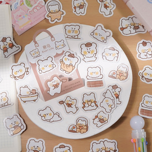 Set de 40 Pegatinas de Papel con Diseños de Animales de Dibujos Animados, Cerdito, Rana, <span class=keywords><strong>Shiba</strong></span> <span class=keywords><strong>Inu</strong></span>, para Manualidades, Decoración de Botellas y Diarios - Product Image 2