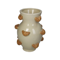 Pot de fleurs en céramique 3D en forme de beignet, vase de table pour la décoration de la maison en occasion d'anniversaire, marque BUYIT