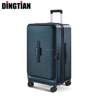 Ensemble de valises de style sportif grande capacité avec poche avant pour ordinateur, coque rigide en ABS PC, étanche et léger, sac de voyage