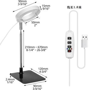 Luces de planta telescópicas de anillo de Ángel de espectro completo de 5W de alta calidad <span class=keywords><strong>para</strong></span> <span class=keywords><strong>cactus</strong></span>, microgreens y uso en invernaderos pequeños - Product Image 3