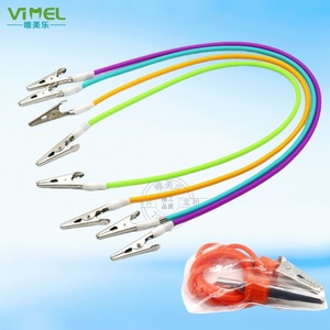 Wemeile Dental Alligator Clips Colored Silicone Stainless Steel Disposable Double Headed For Clinics - Product Image 1