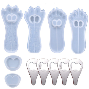 Moldes <span class=keywords><strong>de</strong></span> Silicona para Resina, con Forma <span class=keywords><strong>de</strong></span> <span class=keywords><strong>Huella</strong></span> <span class=keywords><strong>de</strong></span> Gato, Acabado Mate, para Manualidades y Regalos Personalizados, Venta al Por Mayor - Product Image 3
