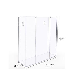 Acrilico trasparente Fissato Al Muro Usa E Getta Guanto Dispenser <span class=keywords><strong>Box</strong></span> <span class=keywords><strong>Holder</strong></span> per La Casa/Giardino/Ospedale/Ufficio - Product Image 4