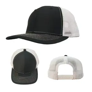 Promotion Unisex Caps Low Profile Mesh Trucks Hat 6 Panel Custom 3D Embroidery Logo Vintage Trucker Hats