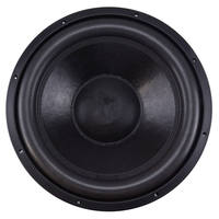 Subwoofer de voiture 15 pouces 3000W 4+4 Ohm, haut-parleur de basses à cadre en aluminium et bord en mousse chromé pour audio de véhicule et basses profondes