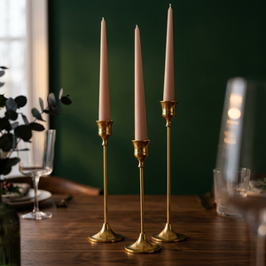 Hot Sale Metal <b>Brass</b> <b>Candlestick</b> <b>Holder</b> Stand for Dinner Christmas Home Living Room Decor with Candlelight Effect - Product Image 5