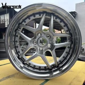 Viorock 鍛造ホイール：シルバー、5スポーク、18～24インチ、5*114.3、5*120、シビック、M4、M5、RS5、RS7、GTR、911 GT3RSに適合 - Product Image 5