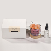 Exquisito Difusor de Aroma Artesanal para Decoración del Hogar, Copa de Vidrio, Cristal, Difusor de Fragancia para Decoración de Escritorio de Oficina