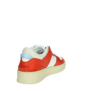 D.A.T.E. Sneakers Donna W401-TO-BC-HT Bianche e Rosse in Tela, Scarpe Trendy Taglia 37 - Product Image 3