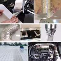 Ruban adhésif en aluminium activé par l'eau, résistant aux hautes températures, pour joints d'étanchéité, étanchéité contre l'humidité et les fuites, scellage imperméable