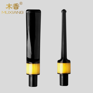 Woody Scent Tobacco Pipe Straight Stem 9mm Mouthpiece With Beeswax Ring Handmade Accessory - Product Image 2