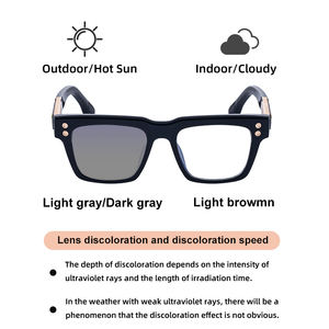 Gafas <span class=keywords><strong>de</strong></span> <span class=keywords><strong>Sol</strong></span> Partagas con Marco Cuadrado y Logotipo Personalizado <span class=keywords><strong>de</strong></span> Diseñador <span class=keywords><strong>de</strong></span> Moda, Fotocromáticas, Anti Luz Azul, UV400 <span class=keywords><strong>para</strong></span> Hombre - Product Image 5