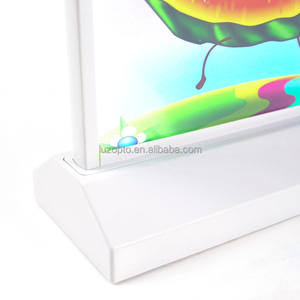 Soporte de mesa de venta directa de fábrica A4 LED restaurante menú Caja de Luz cartel comida pantalla iluminada led iluminación menú tablero - Product Image 3