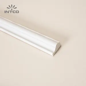 INTCO 新款装饰塑料防水柔性装饰墙面板白色成型快速安装椅子导轨