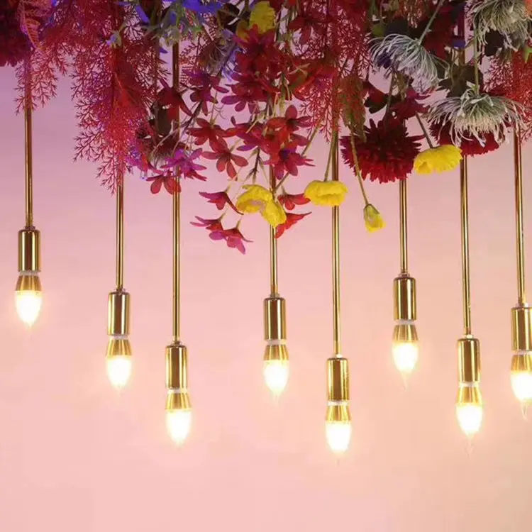 Metal hanging stick Suspended ceiling LED light for wedding decoration