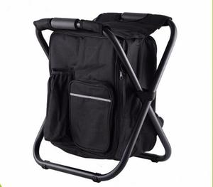 Multifunctional Outdoor Portable Insulated Foldable Cooler Bag with Iron <b>Chair</b> Garden Camping Hiking Fishing Seat <b>Backpack</b> - Product Image 4