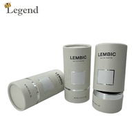 Coffret de 30ml 50ml 100ml de flacons de parfum vides avec boîte, emballage de luxe en papier cylindrique, doré ou argenté, personnalisable
