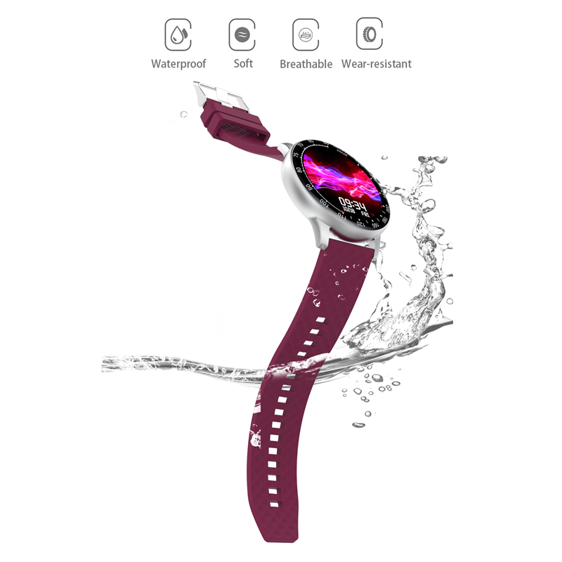 Смарт-часы H30, фитнес-трекер в форме сердца, умный Браслет, полностью сенсорный экран 1,3 дюйма, силиконовые часы из сплава