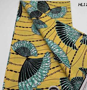 Mode Nigériane 2025 Nouveau Design Tissu Wax <span class=keywords><strong>Africain</strong></span> Véritable Wax Imprimé Pagnes 6 Yards Dentelle 100% Coton Durable - Product Image 4